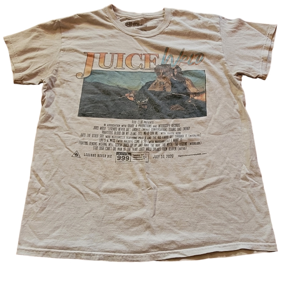 Juice Wrld 999 Legends‎ Never Die Concert Album Tour T-Shirt Size Medium B11